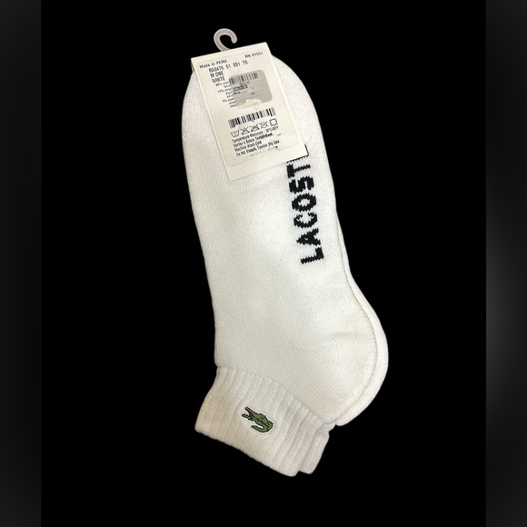 🐊🧦Unisex Lacoste sport socks brand new with tags. - Picture 2 of 2